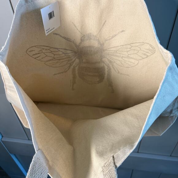 Bee Cotton Canvas Tote NEW‎ - Picture 6 of 8